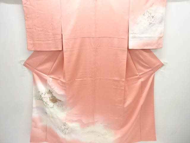 JAPANESE KIMONO / HOMONGI / FLORAL PLANTS